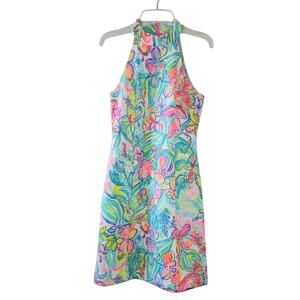 Lilly Pulitzer Krista Shift Dress In Multi Surf Gypsea Size 0 Sleeveless Summer